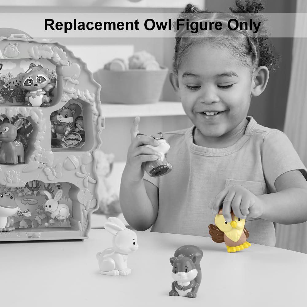 Little People Replacement Part for Fisher-Price Dollhouse Forest Playset HWB29 - Brown and Yellow Owl Figure