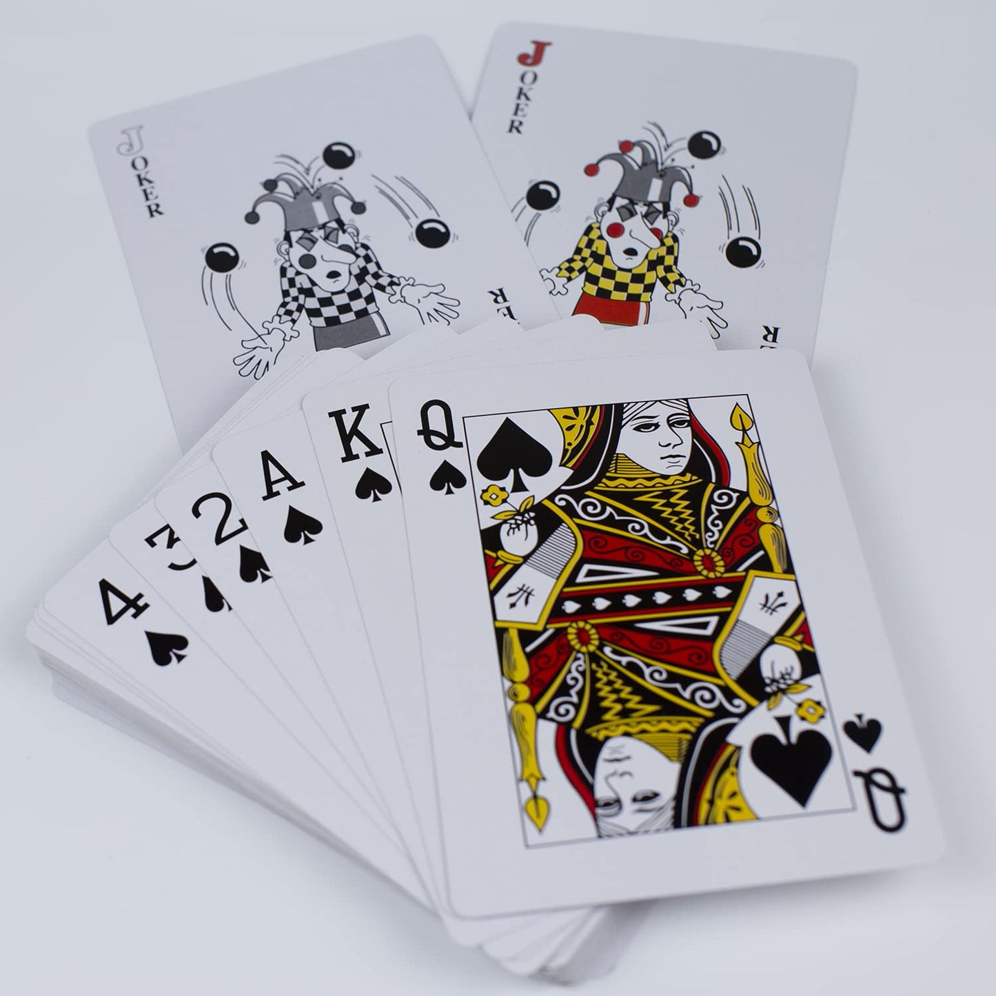 2 Pack Large Jumbo Playing Card Deck - 5x7 Inch Giant Poker Super Big Game Card Set Oversized Bridge Playing Cards Huge Magic Poker for Family Party