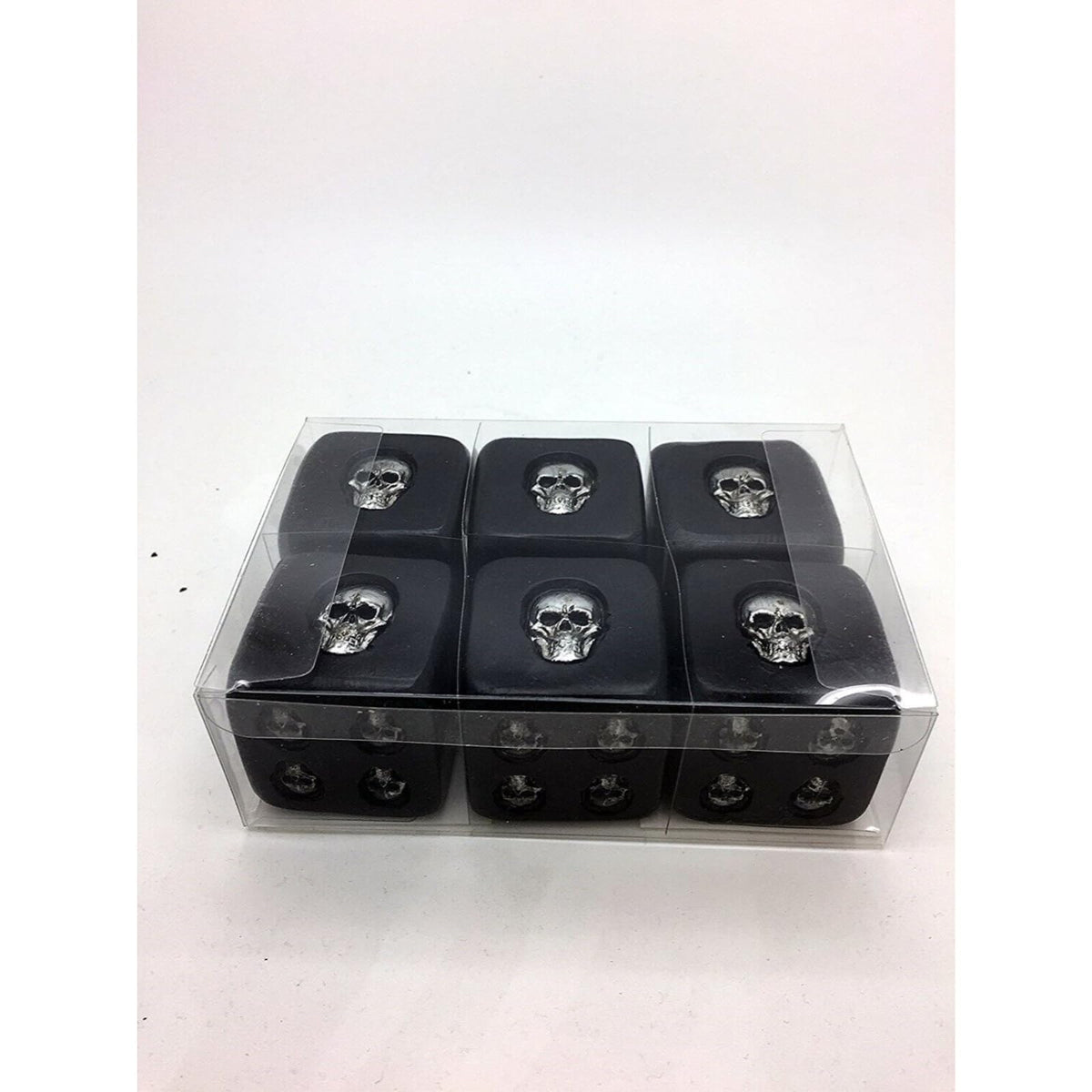 Pacific Giftware Decorative Black Skull Dice of Death 1.5 Inches Each Set of 6