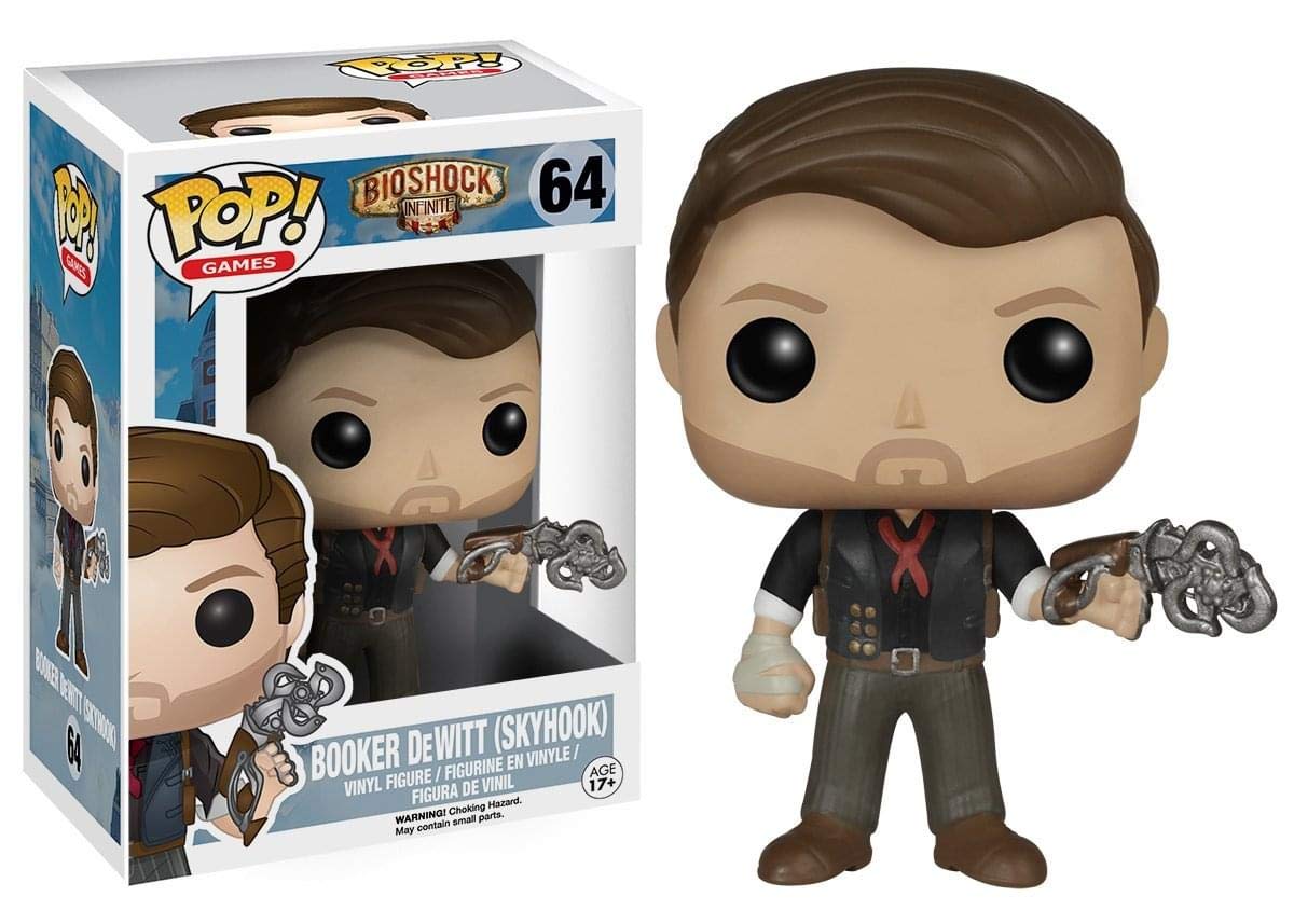 Funko POP Games: Bioshock - Skyhook Booker Dewitt Action Figure