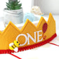 LINLULU Bee Birthday Crown for 1st Brithday - Happy Bee Day Birthday Decorations, First Birthday Crown, 1st Birthday Hat, First Birthday Decorations