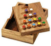 Last Fighter Triangle Strategy IQ Puzzle Game Wooden Solitaire Brain Teaser
