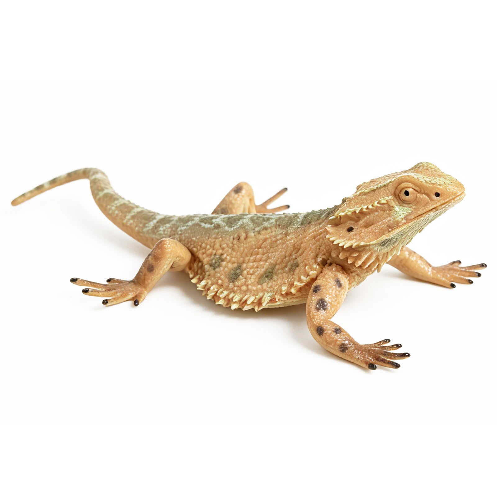 Rich Boxer 5'' Lizard Figurine Bearded Dragon Animal Figurine Plastic Lizard Reptile Model for Home Garden Decoration