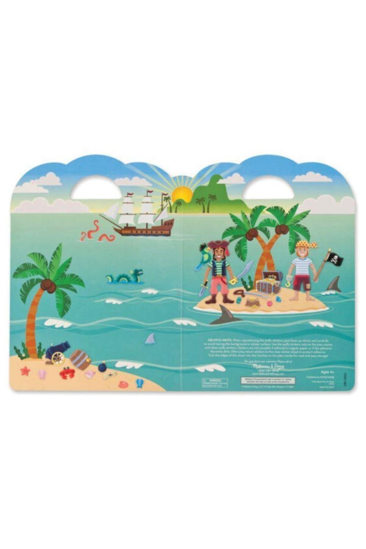 Melissa & Doug Puffy Sticker Activity Book: Pirates - 51 Reusable Stickers