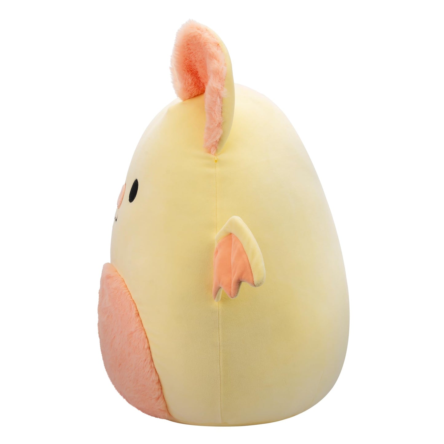 Squishmallows SQCR05482 16-Inch-Meghan The Cream and Pink Bat with Fuzzy Belly, Multicolour