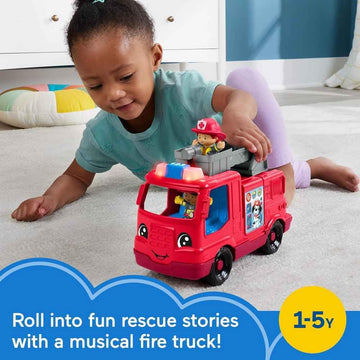 Fisher-Price Little People Fire Truck Toddler Toy