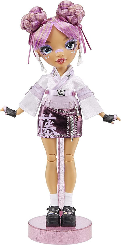 Rainbow High Lila Yamamoto- Mauve Purple Fashion Doll. 2 Designer Outfits to Mix & Match with Accessories, for Kids 6-12 Years Old and Collectors