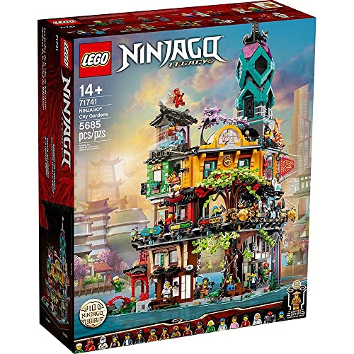 LEGO NINJAGO NINJAGO City Gardens 71741 Building Kit; Ninja House Playset Featuring 19 Minifigures, New 2021 (5,685 Pieces), Multicolor