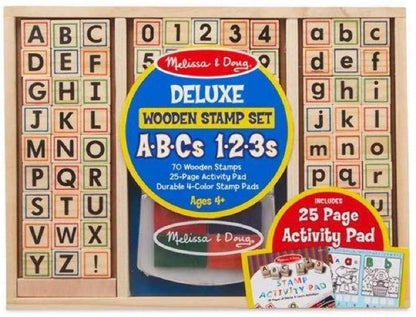 MELISSA & DOUG Wooden ABC Activity Stamp Set, 1 EA