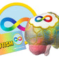 GIANT MICROBES Autism Plush - Spread Awareness About Neurodiversity and Health with Memorable Brain Plush, Educational Gift for Friends, Doctors