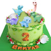 5 Pcs Lovely Dinosaur Figure Animal Toys Set Cake Topper, Micro Landscape Decor Fairy Garden Miniature Dinosaur Figurines Collection Playset