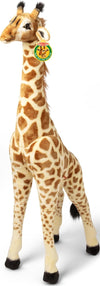 Melissa & Doug Giant Giraffe Stuffed Animal, Lifelike Plush Toy Stands Over 4-Feet Tall, Surface Washable Pretend Play Toddler Toys for Girls & Boys