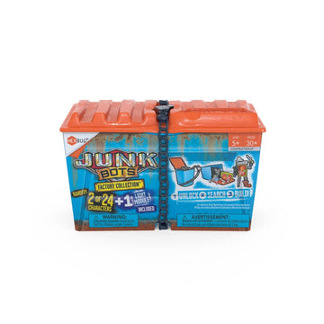 HEXBUG JUNKBOTS Factory Collection Alley Dumpster, Surprise Toys in Every Box LOL with Boys and Girls, Alien Powered Toys for Kids, 30+ Pieces