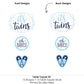 Big Dot of Happiness It's Twin Boys - Blue Baby Shower Centerpiece Sticks - Table Toppers - Set of 15
