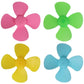 40PCS 4-Blade Propeller Blades, 2mm Shaft Mini Plastic Propellers for DC Motor, Compatible with Mini Fan, Remote Control Boat, Windmill Model, Science