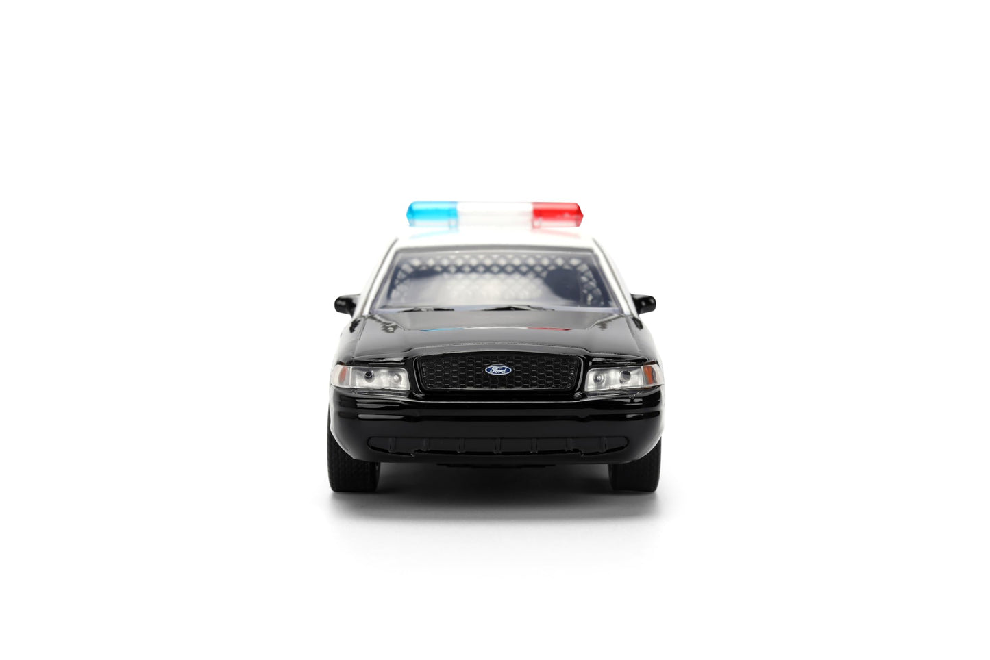 Jada Fast & Furious Ford Crown Victoria Diecast Car Toys - 1:32 Scale Police Vehicle with Opening Doors - Movie Replica for Fans and Collectors