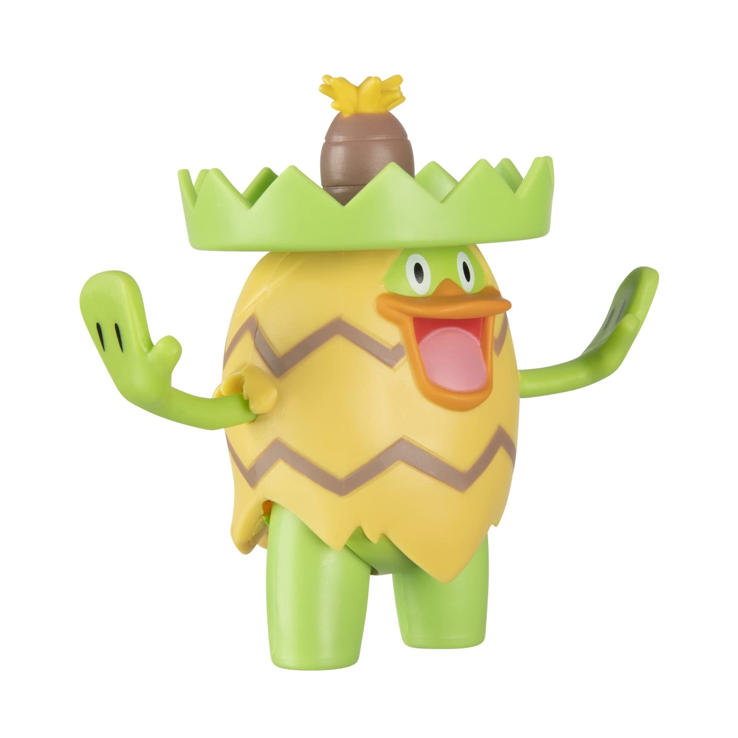 Pokémon Pokemon Battle Figure, Grass-Type Theme with 3 Pack Ludicolo, Ivysaur, Grookey - 4.5-inch Ludicolo Figure, 3-inch Ivysaur Figure, 2-inch