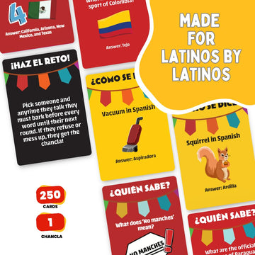 Viral Studios ¿Cómo Se Dice? - Hilarious Spanish Party Card Game, “Chancla” Included | Funny Latino Game for Families & Adults Game Night | Spanish