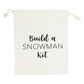 Blue Panda Build a Snowman Kit Outdoor - Multicolor Drawstring Bag, 11.5 x 9.5 in - Outdoor Snowman Kit for Kids & Adults with Hat, Scarf, Carrot