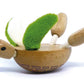 Anamalz Turtle Wooden Animal Toy for Toddlers, Fun and Posable Turtle for Early Learning, Montessori, and STEM, Smooth Natural Wood, Boys and Girls