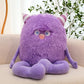 Arkdorz Cute Monster Plush Toy,12.6''Soft Monster Stuffed Animal Plush Pillow Gifts for Kids Boys Girls (Purple)