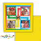 Premium African Ludu | 14in x 14in Board Game | Game Night Activity | Fun Easy Multi-Player Entertainment | Wood with Glass Top | African Cultural