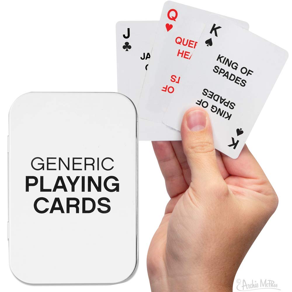 Accoutrements Deck of Generic Playing Cards in Collectible Tin!