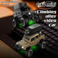 XURUYI 1:64 Full-Scale Die-Cast RC Car with Camera, KF32 Mini 4WD Desktop Off-Road Crawler, Remote Control Racing Vehicle Model(Black)