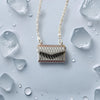 Miniature Alloy Handbag (Gold/Silver Option): 1:12 Scale Fashion Purse with Chain for Dollhouse Wardrobe, Boutique Scene, Adult Collector (Silver)