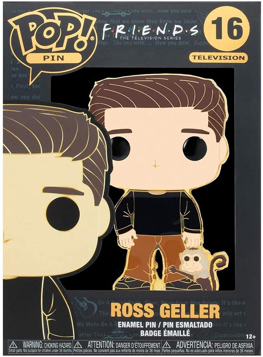 Funko Pop! Pins: Friends - Ross with Marcel