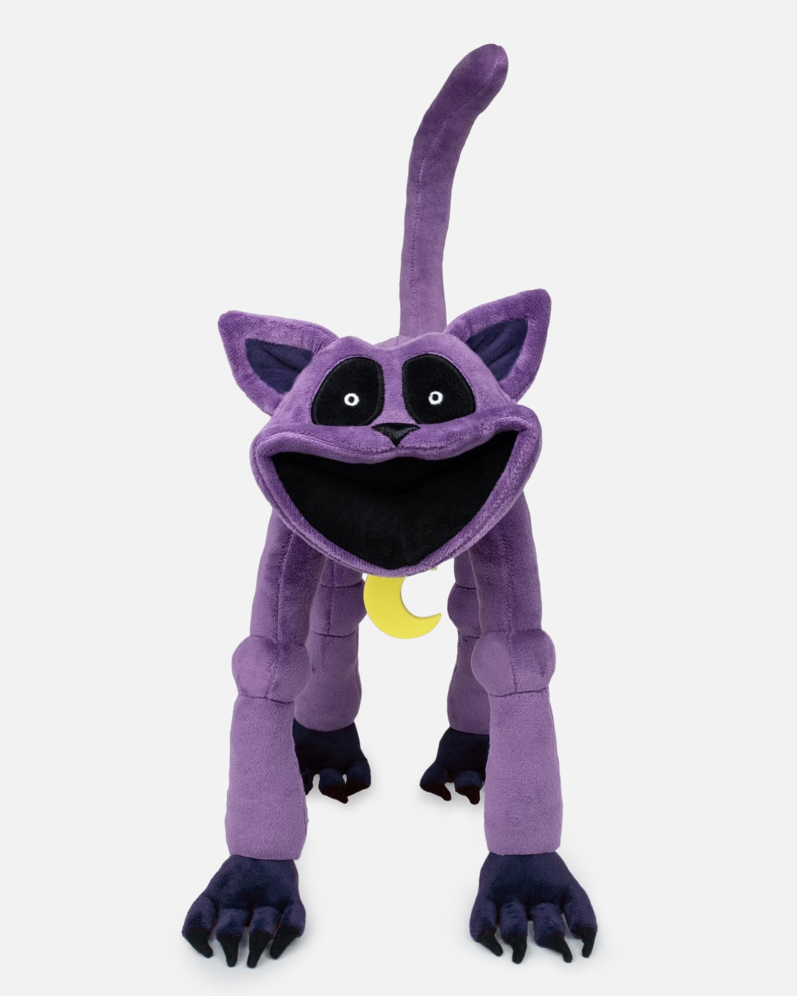 Poppy Playtime Monster CatNap Plush Toy with Posable Arms, Legs & Tail - Official, Purple