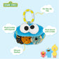 Kids Preferred Sesame Street Cookie Monster On The Go Activity Toy with Silicone Teether, Crinkle Sounds, and Rattle for Babies and Infants