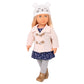 Our Generation - Outdoor Outfit - Duffle Coat - 18-inch Doll Clothes - Pretend Play - Toys for Kids Ages 3 & Up - Cheerfully Chilly