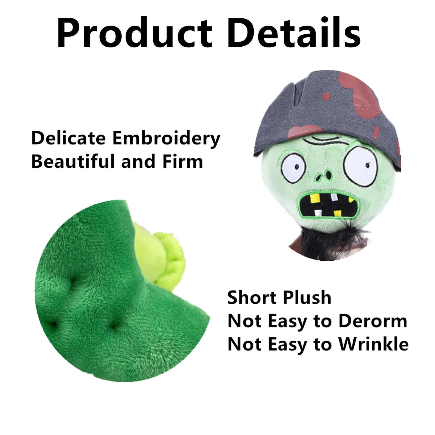 JHESAO Plants and Zombies PVZ Plush 16 PCS Random Different Types Zombies Toys PVZ Plushies 1 2 Stuffed Soft Doll PVZ Toy New