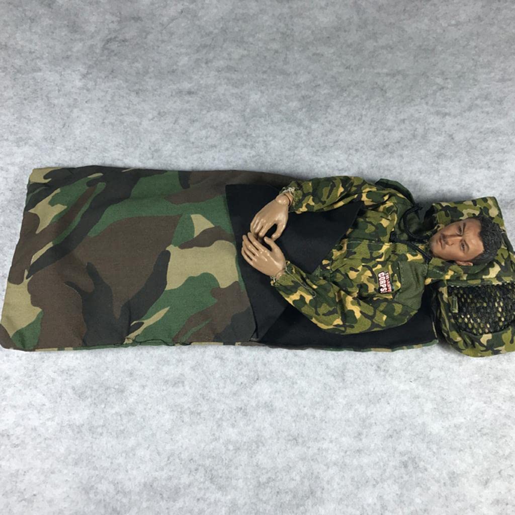 LuDa 1/6 Scale Doll Accessory 12 Inch Soldier Doll Accessory Sleeping Bag Set