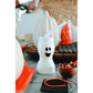 Fun Express Ghost Shape Cups with Straw, Set of 12 Pieces, White