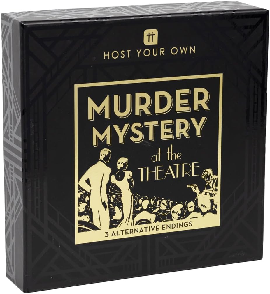 Talking Tables 1 x Reusable Murder Mystery Dinner Party Game Kit 1920s Theatre Themed Host Your Own Murder Mystery for Halloween and Christmas Parties
