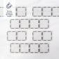 CONNETIX Magnetic Tiles Clear Rectangle Pack, 12 Pieces