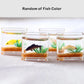 Dollhouse Fish Tank, Miniature Round and Square Goldfish Tank, Mini Miniature Goldfish Aquarium, for Dollhouse Miniature, Fairy Garden, Diorama