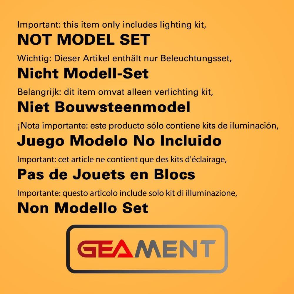 GEAMENT Upgraded Version LED Light Kit for Ideas Treehouse - Compatible with Lego 21318 Building Blocks Model (Model Set Not Included)