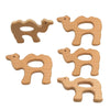 Natural Wooden Camel Children Toys Pendant Pure Natural Beech Wood Animal Toy Shape for Handmade Necklace/Bracelet (Camel)