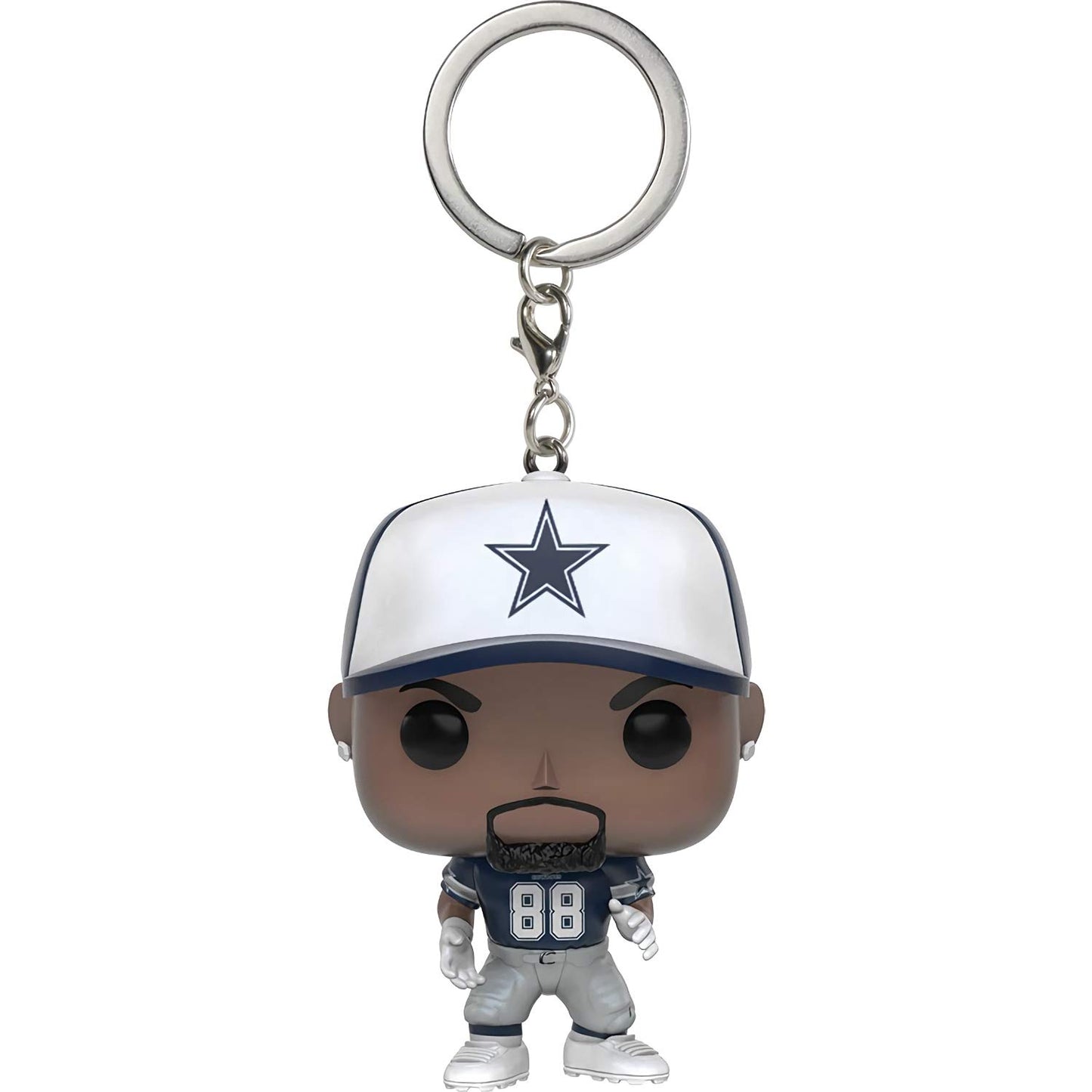 D e z B r y a n t [C o w b o y s ]: Pocket P o p ! Mini-Figural K e y c h a i n Bundle with 1 Compatible 'ToysDiva' Graphic Protector (10240 - B)