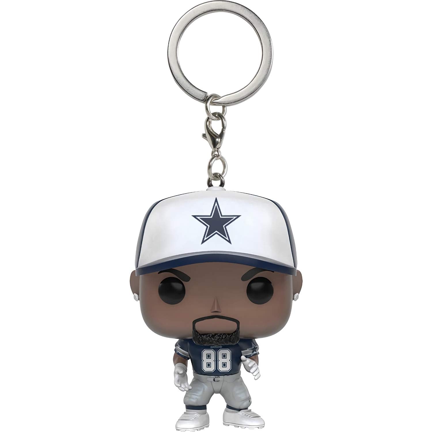 D e z B r y a n t [C o w b o y s ]: Pocket P o p ! Mini-Figural K e y c h a i n Bundle with 1 Compatible 'ToysDiva' Graphic Protector (10240 - B)