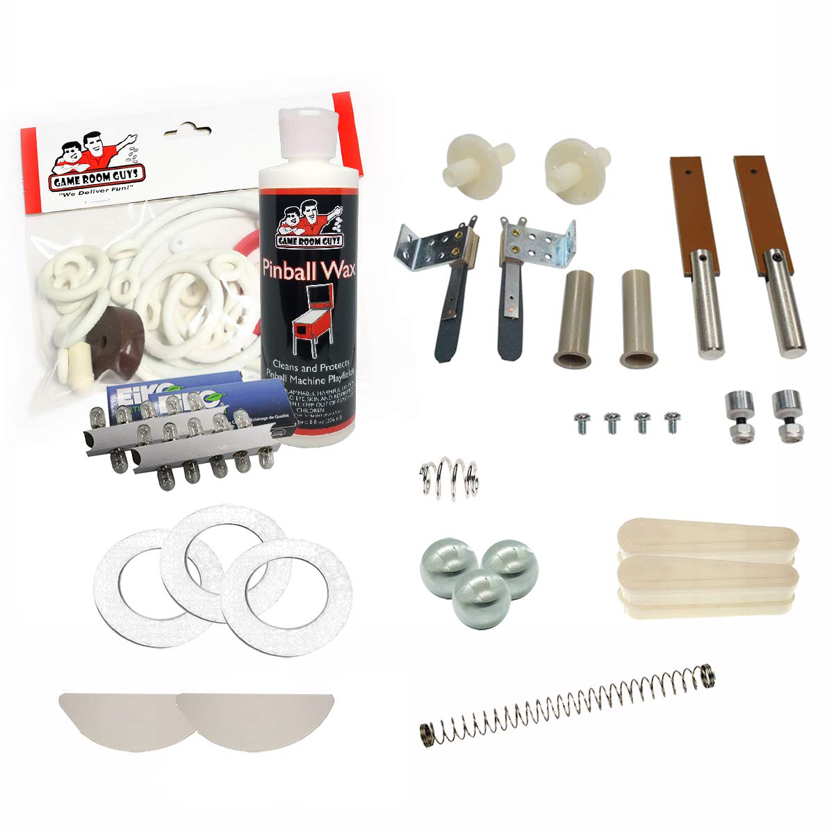Game Room Guys 1975 Gottlieb Super Soccer Pinball White Premium Maintenance Kit