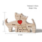 Gift for Family Personalized Wooden Puzzle with 2-6 Names,Wooden Cat Puzzle,Customizable Wooden Puzzle for Home Decor and Thoughtful Gifts,Bitthday