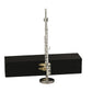 Dselvgvu Miniature Flute with Stand and Case Brass Mini Musical Instrument Flute Replica Collectible Figurines Dollhouse Accessories Model Home
