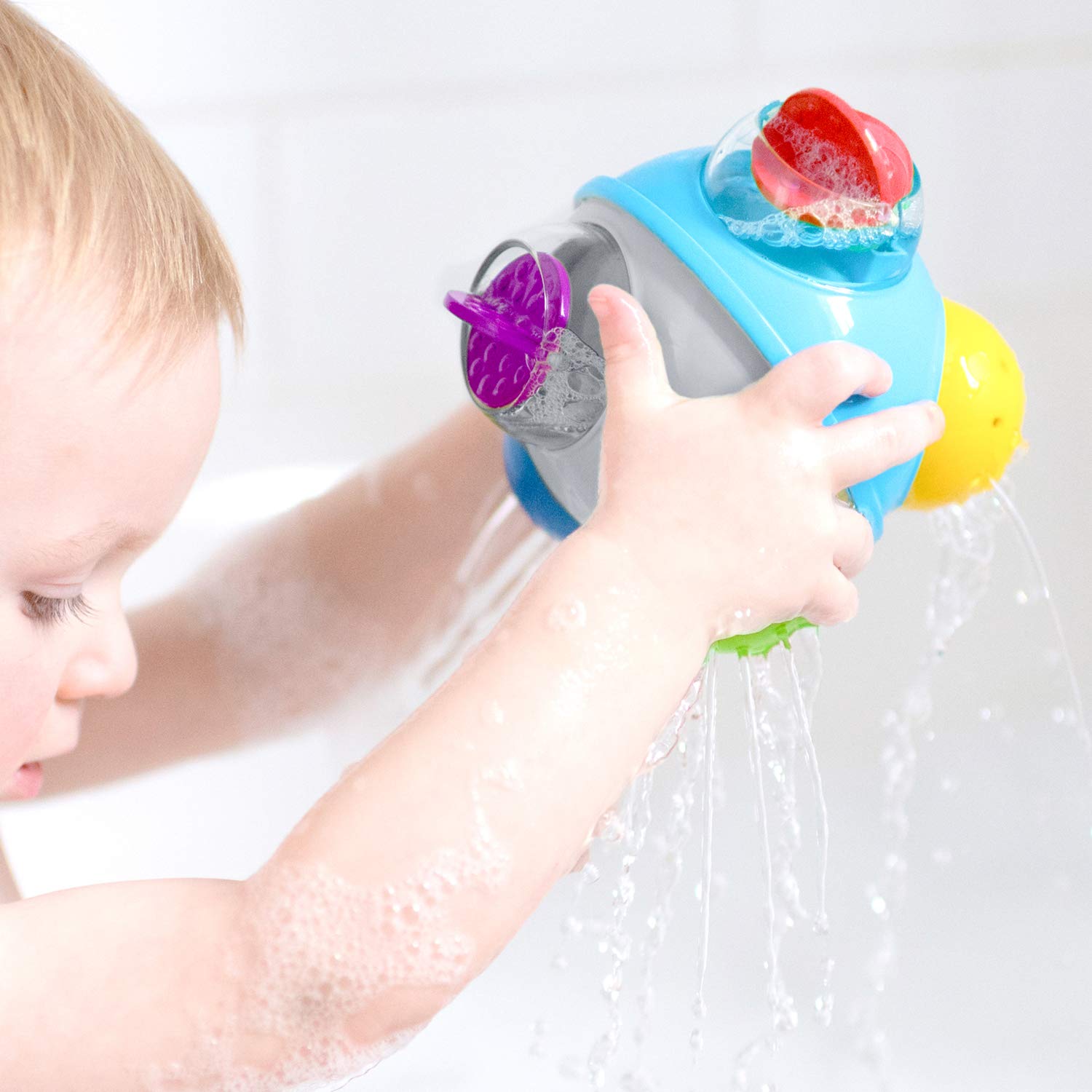 Sassy Rain Shower Bath Ball STEM Bath Toy, 6+ Months
