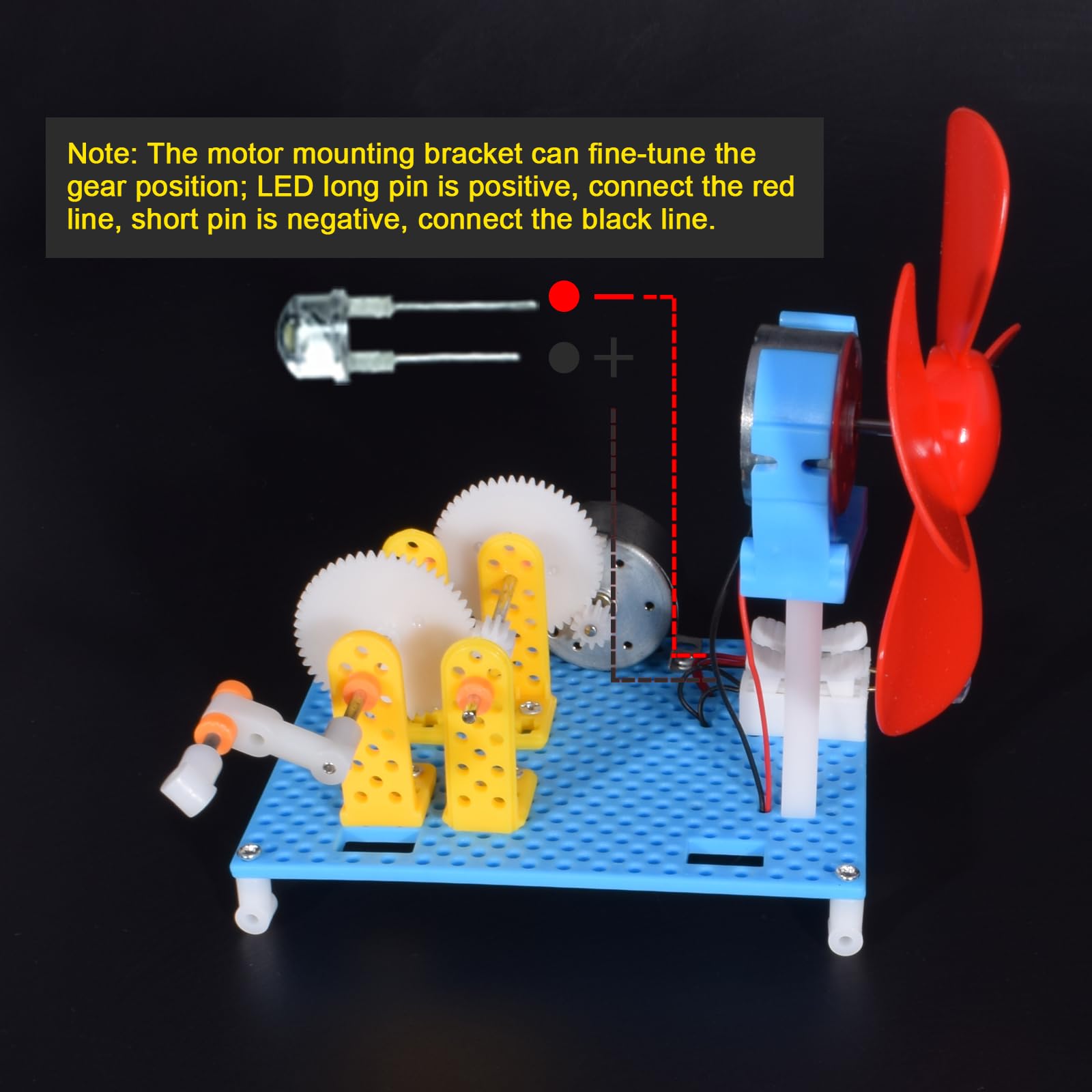 EUDAX DIY Dynamo Lantern Educational STEM Building Toy, Hand Cranked Power Generator,Generators Science Kit, Light Bulb Science Experiments Kits