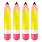 4 Pcs Large Giant Inflatable Pencil Balloon Birthday Party Back To School Graduation Favor Blow Up Balloon Hanging Classroom Decoration Suitable