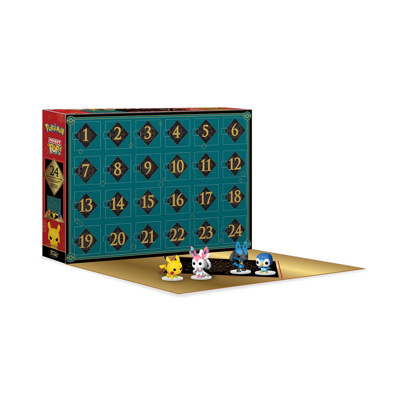 Funko Pop! Advent Calendar: Pokemon - 24 Days of Surprises - Collectible Vinyl Mini Figures - Mystery Box - Gift Idea - Holiday Present for Girls
